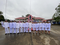 เทศบาลตำบลสันป่าตอง ร่วมพิธีวางพวงมาลาและพิธีถวายบังคมเนื่องในวันปิยมหาราช ภาพที่ 1 | https://www.sanpatong.go.th