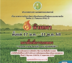 CCF_000381.jpg - มาตรการบริหารจัดการป้องกันและแก้ไขฝุ่นละอองขนาดเล็กไม่เกิน 2.5 ไมครอน (PM2.5) ภาคการเกษตร | https://www.sanpatong.go.th