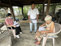 S__59850760_0.jpg - ​เทศบาลตำบลสันป่าตองทำการลงพื้นที่เก็บข้อมูลเพื่อช่วยเหลือ  | https://www.sanpatong.go.th