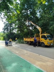 2.jpg -  กิจกรรมจิตอาสาพัฒนาแหล่งท่องเที่ยว บริเวณอ่างเก็บน้ำหนองสะเรียม | https://www.sanpatong.go.th