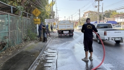 S__19161109.jpg - เทศบาลตำบลสันป่าตอง ได้ทำความสะอาดถนนหนทาง เพื่อความเป็นระเบียบเรียบร้อย สะอาด สวยงาม   ต้อนรับปีใหม่ | https://www.sanpatong.go.th