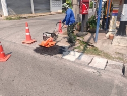 46690.jpg - เทศบาลตำบลสันป่าตองร่วมกับกองช่าง ได้ดำเนินการซ่อมแซมฝารางระบายน้ำ ถนน108หน้าร้านศรีวงษ์ทอง  | https://www.sanpatong.go.th