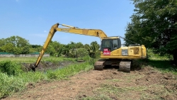 54167.jpg - องค์การบริหารส่วนจังหวัดเชียงใหม่ร่วมกับเทศบาลตำบลสันป่าตอง ได้ร่วมกันกำจัดผักตบชวา และวัชพืชในแหล่งน้ำลำเหมืองแม่กุ้ง | https://www.sanpatong.go.th