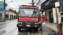 S__34619395.jpg - เทศบาลตำบลสันป่าตอง  งานป้องกันและบรรเทาสาธารณภัย สำนักปลัดเทศบาล สนับสนุนรถบรรทุกน้ำอเนกประสงค์ขนาด 5,000 ลิตร ร่วมกับกองช่าง | https://www.sanpatong.go.th
