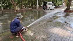 S__32153634.jpg - เทศบาลตำบลสันป่าตอง ร่วมกับ งานป้องกันและบรรเทาสาธารณภัย สำนักปลัดเทศบาล รับแจ้งหนังสือขอความอนุเคราะห์สนับสนุนรถบรรทุกน้ำฉีดล้างบริเวณลานในวัดป่าเจริญธรรม  | https://www.sanpatong.go.th