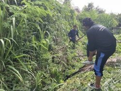 S__38420526.jpg - เทศบาลตำบลสันป่าตอง ร่วมกับงานป้องกันและบรรเทาสาธารณภัย สำนักปลัดเทศบาล   สถานที่ : บริเวณข้างร้านกาแฟควาย บ้านไร่ หมู่ที่ 5 ตำบลทุ่งต้อม อำเภอสันป่าตอง จังหวัดเชียงใหม่ (รับร้องเรียนผ่านระบบ Bellme) | https://www.sanpatong.go.th