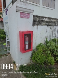 S__32751663.jpg - เทศบาลตำบลสันป่าตอง ร่วมกับ งานป้องกันและบรรเทาสาธารณภัย สำนักปลัดเทศบาล ภารกิจ : ตรวจเช็คถังดับเพลิง พร้อมเปลี่ยนถังที่ชำรุด และบรรจุถังใหม่ให้พร้อมใช้งานเมื่อหากเกิดมีภัยอันตราย | https://www.sanpatong.go.th